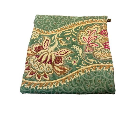 Handmade Tapestry Bag Floral Pattern Handbag Purse Sustainable Fashion Gift - Picture 5 of 7